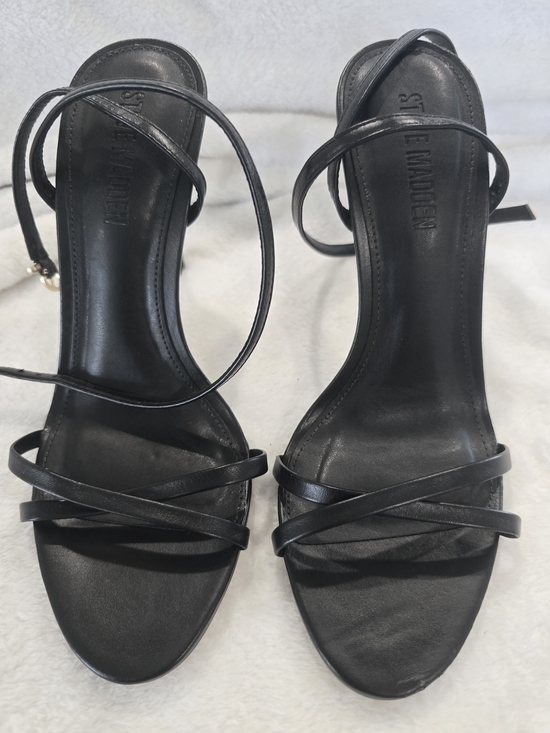 Steve Madden Shoes - Steve Madden Black Strappy Ankle-Tie Heels
